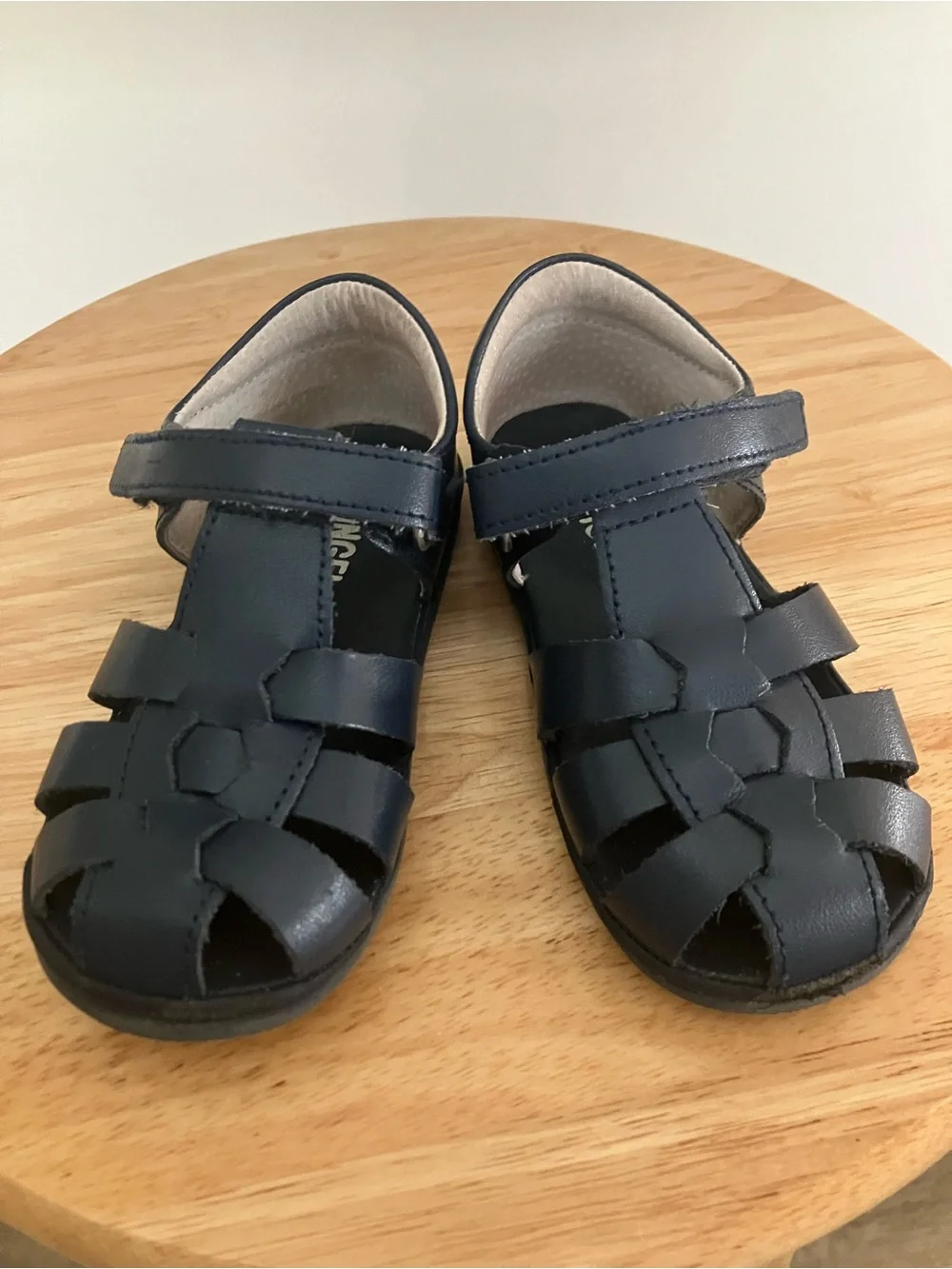 Angel by L'Amour Children's Navy Fisherman Sandals with Hook-and-Loop Strap